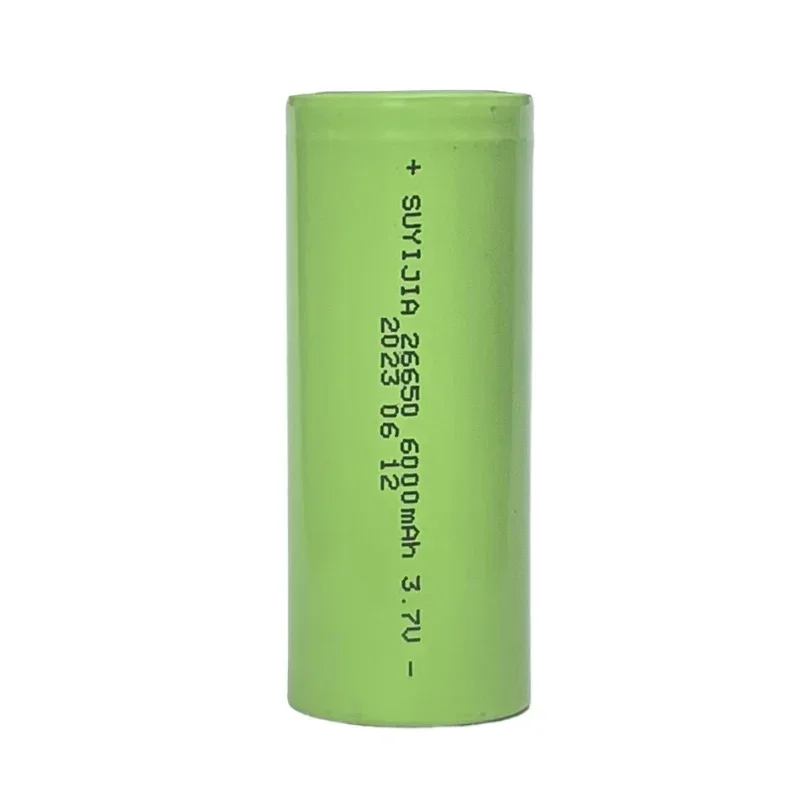 Original New 26650 Battery 6000mAh 3.7V 20A Lithium-ion Rechargeable Battery Suitable for 26650 LED Flashlights and Cameras Toys