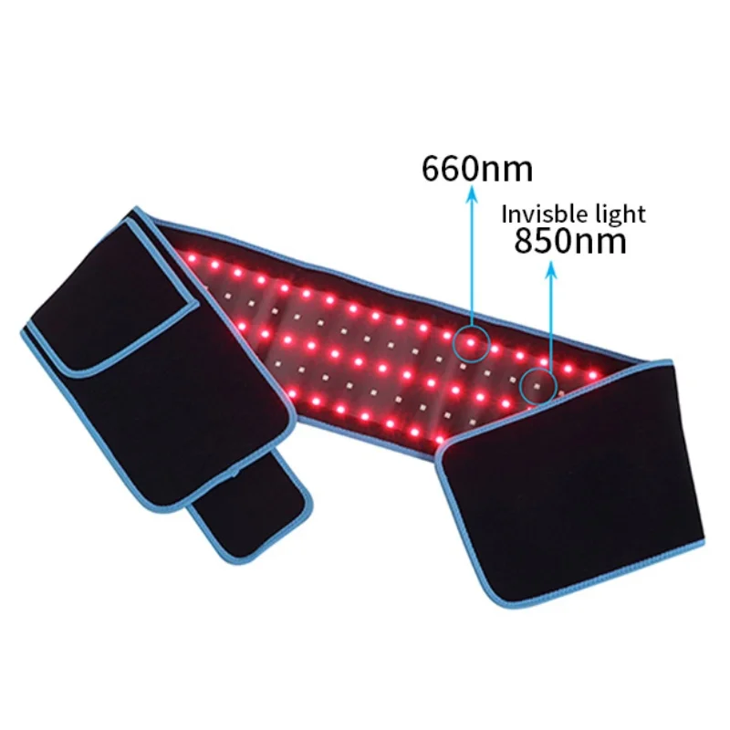 

LED Red Infrared Light Therapy Belt 850nm 660nm Back Pain Relief Wrap Burn Fat Wrap Slimming Machine Waist Heat Pad Full Body