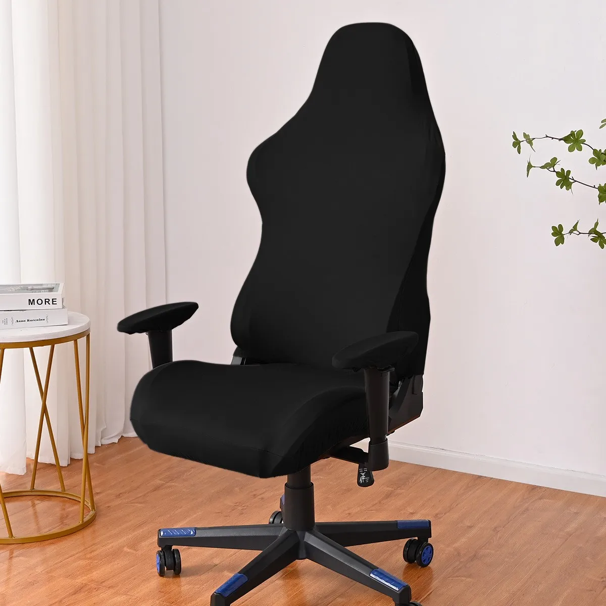 Elastic milk silk water and electricity resistant competitive chair cover, internet cafe gaming hall chair cover