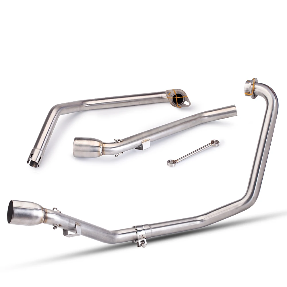 Slip On tubo de enlace frontal de Escape de motocicleta Escape Moto conectar 51mm silenciador tubo de línea de Scooter para YAMAHA FZS150 FZ-S 150