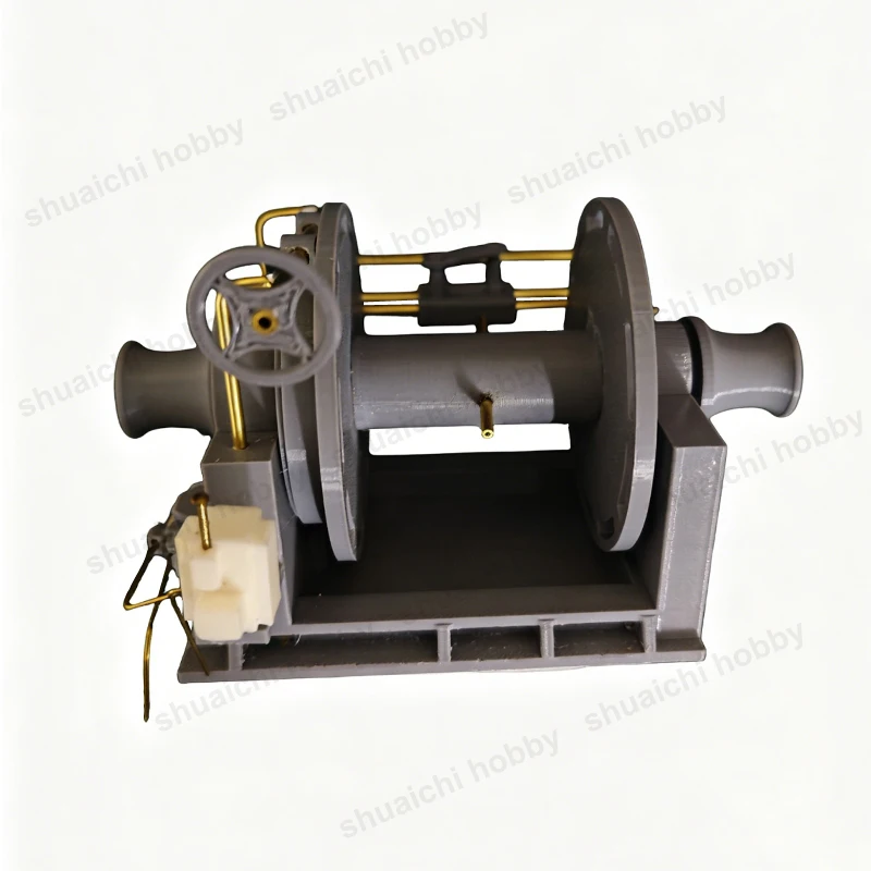 1PC Simulated Ship Winch DIY Upgrade Accessories for Miniature Fishing Vessel Scene Layout Diorama Modification Decorative Parts