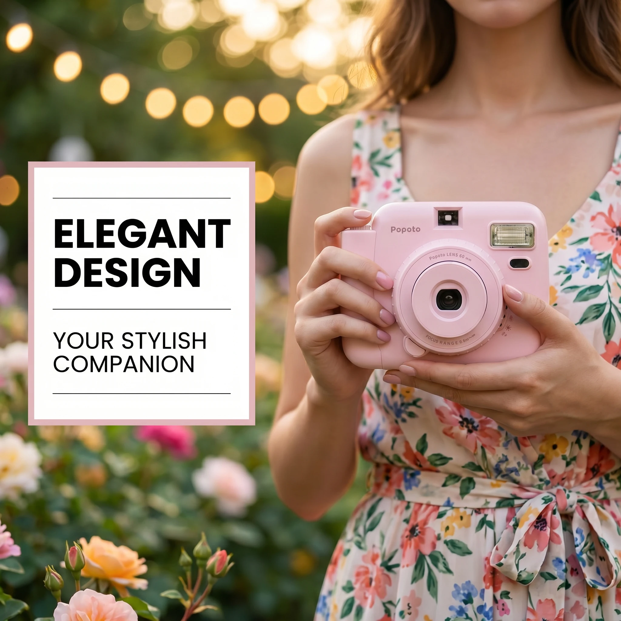 Popoto instant camera is the perfect gift for travel, parties, Christmas, and concerts. It captures vibrant, retro-style photos.