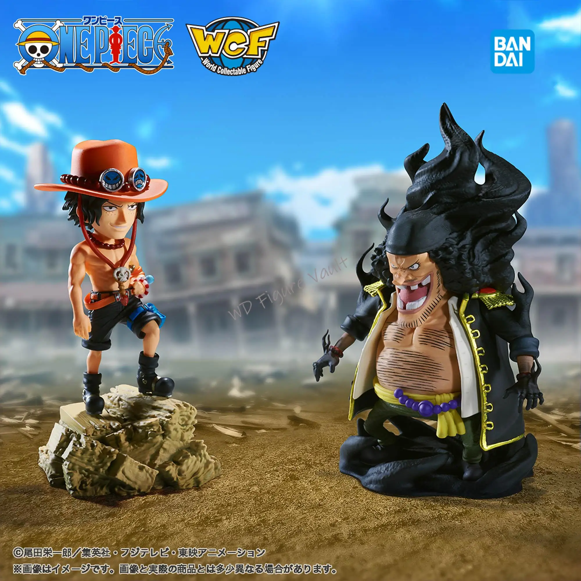 

Bandai Officially Licensed One Piece World Collectible Figure Log Stories Portgas D. Ace VS Marshall D. Teach Figure Genuine Toy
