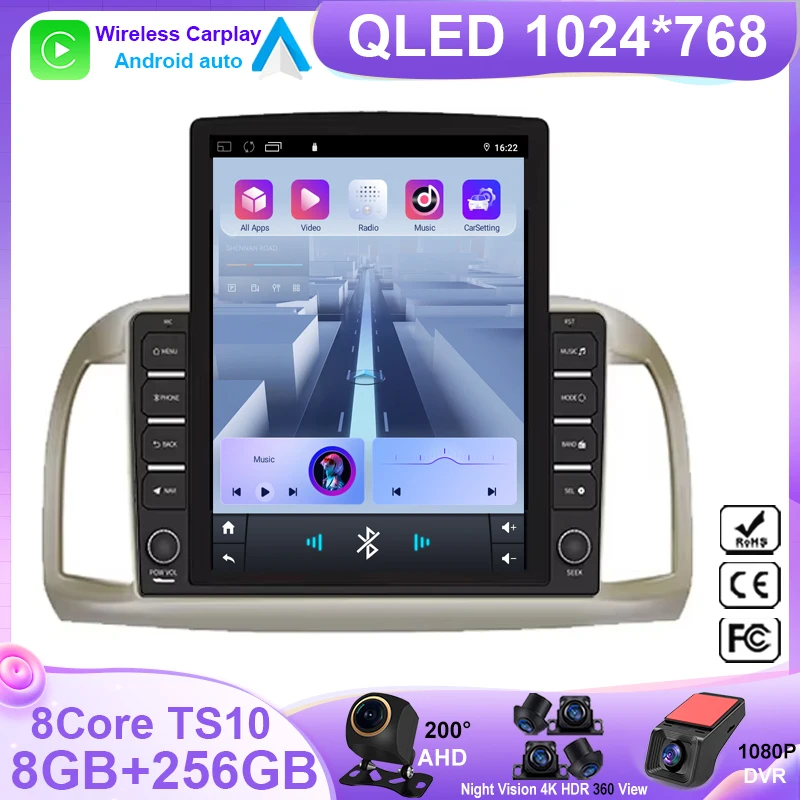 Radio Dvd de coche 9,7 para Nissan March Micra K12 2002-2010 unidad principal de reproductor reproductor Multimedia navegación GPs de alto rendimiento