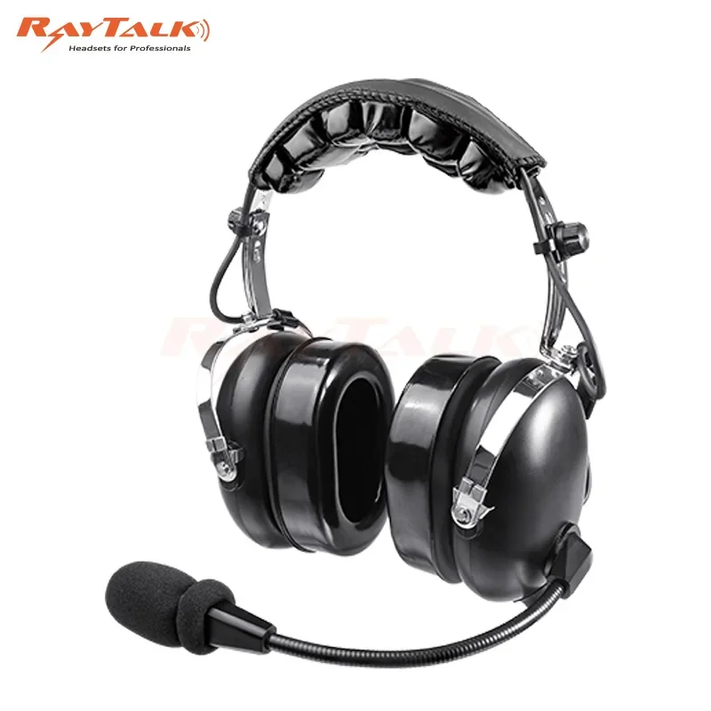 Aviation Pilot Communications Headset PNR Noise Cancelling aviation headset replacement for David Clark airplane headset