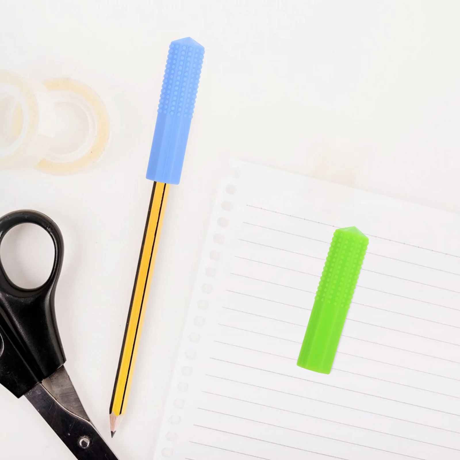

Bright Color Silicone Pencil Caps Chewable Toppers Sensory Covers for Pens Pencils Ballpoint Colored Pencils Kids