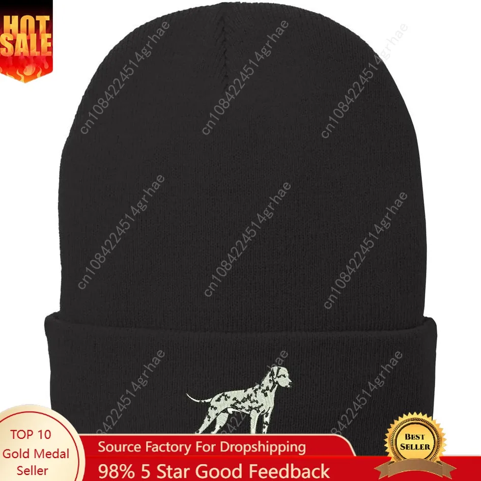 

Trendy Apparel Shop Dalmatian Embroidered Winter Knitted Long Beanie