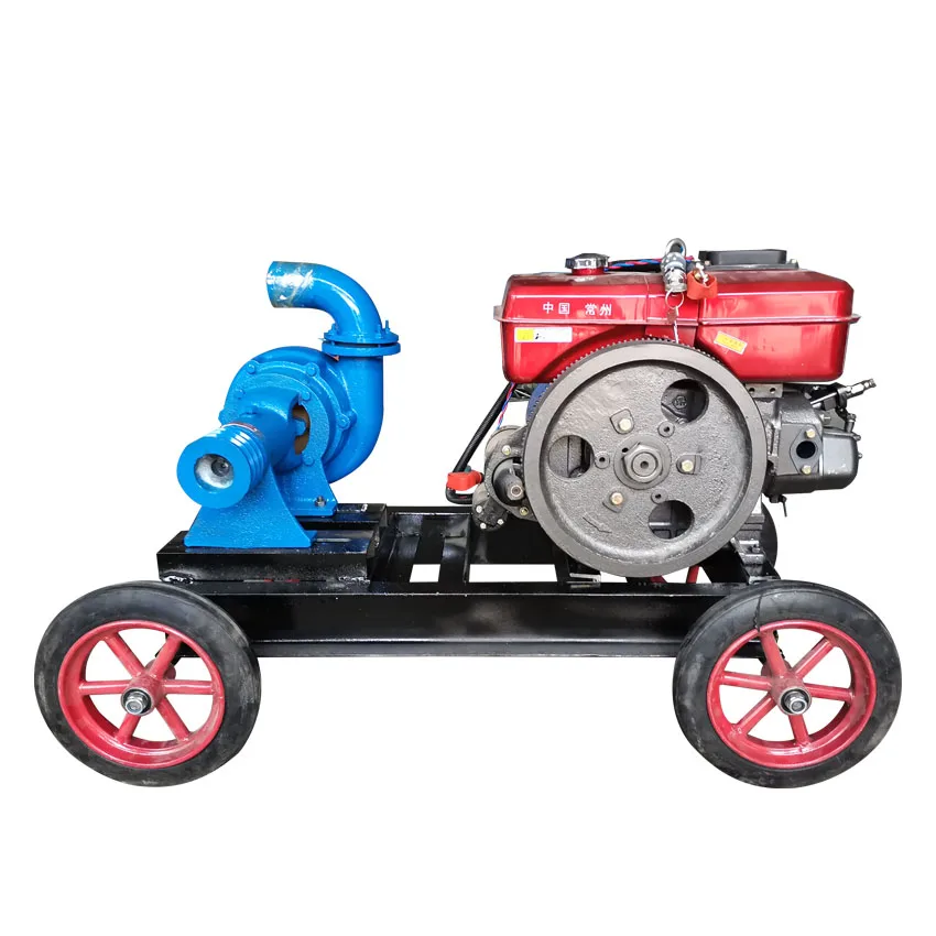 Horizontal sand suction pump Automatic river bottom dredging sand suction diesel engine Small mud pump sand 2 3 4 6 inches