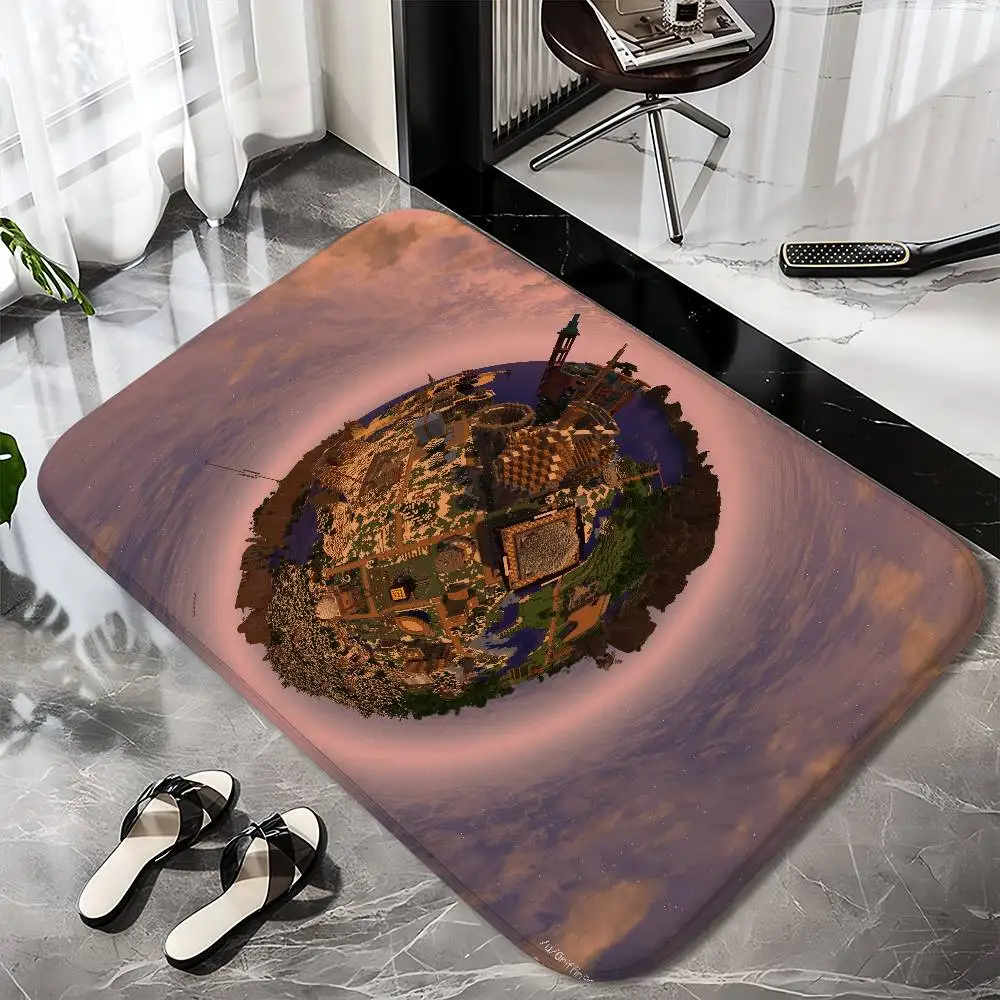 

Mine C-craft Floor Mat Printed Large Carpets Room And Bedroom Carpets Bathroom Anti Slip Door MATS Small Carpets