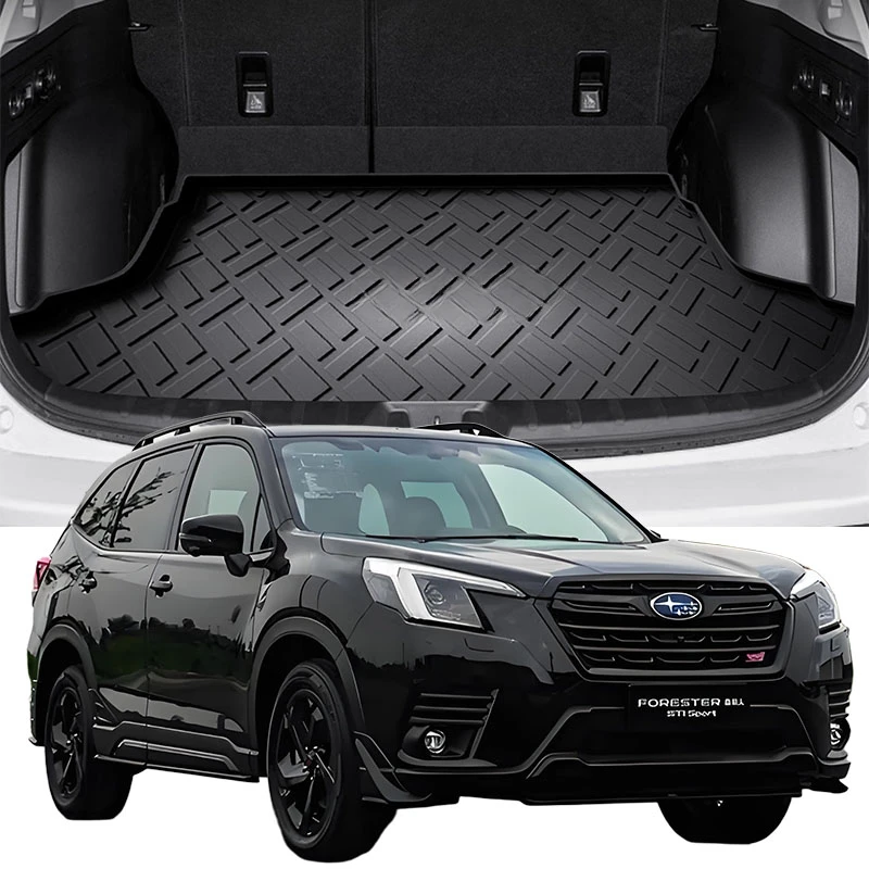 Upgrade TPE Car Rear Trunk Mats Storage Pads Cargo Tray Dustproof Waterproof Protecion Cushion For Subaru FORESTER 2013-2024