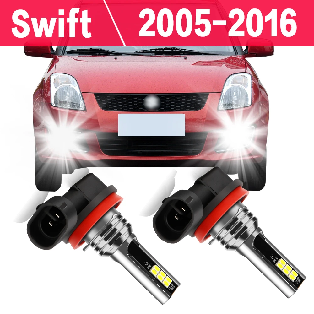 

Led Fog Lights Car Bulbs 6000K CSP Diode Bright Lamp 12V For Suzuki Swift 2005-2016 2007 2008 2009 2010 2011 2012 2013 2014 2015