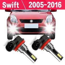 Led Fog Lights Car Bulbs 6000K CSP Diode Bright Lamp 12V For Suzuki Swift 2005-2016 2007 2008 2009 2010 2011 2012 2013 2014 2015