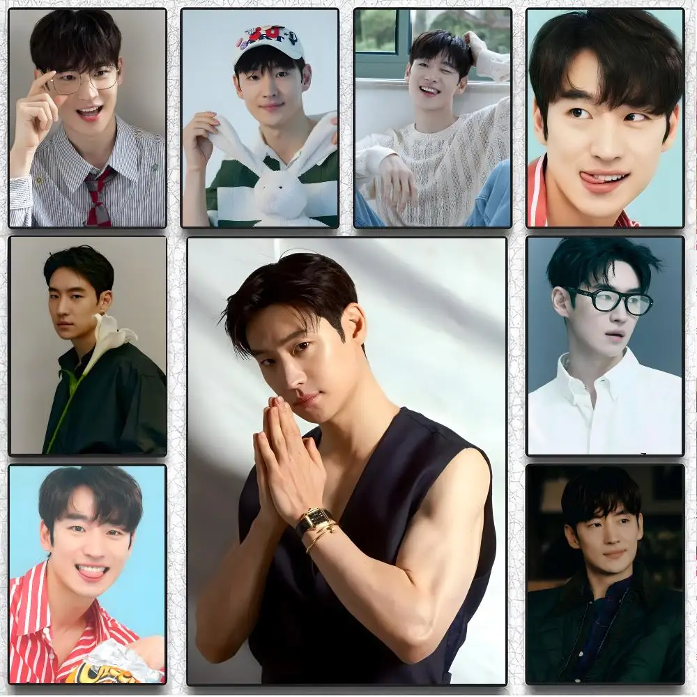 Suave Celebrity L-Lee Je Hoon Poster Artistic Instant Peel-Off Wall Decor Atmosphere Setter for Bedside & Shared Room
