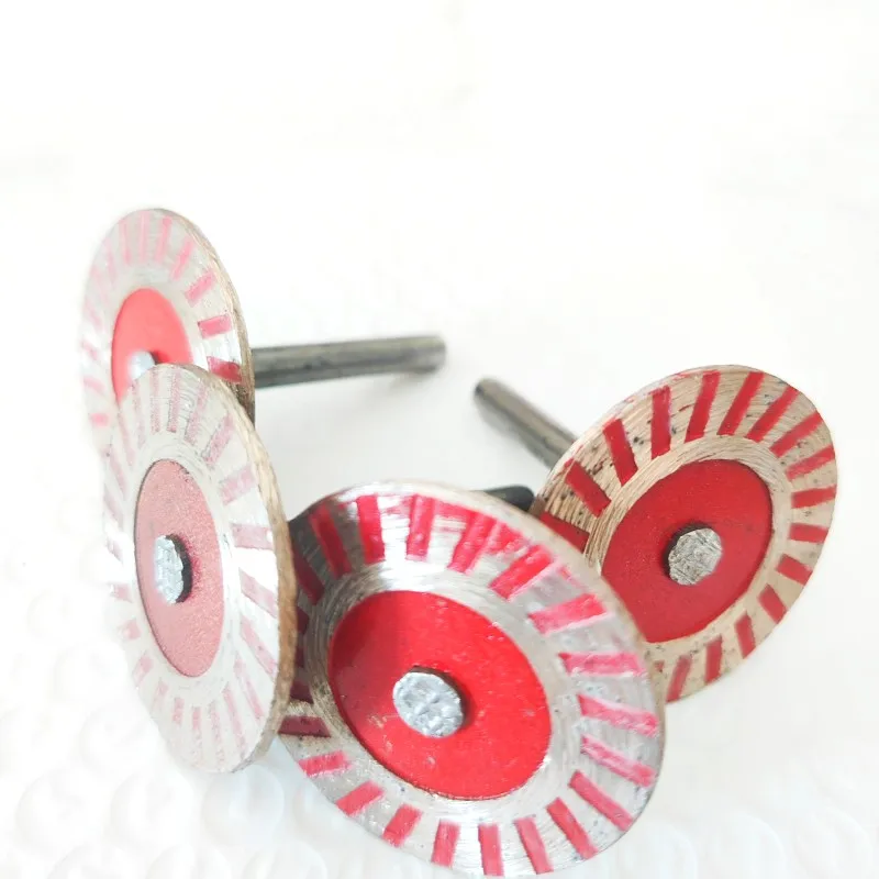 5PCS 40mm Diamond Mini Saw Blade with Thread Stone cutting disc Granite Sandstone Concrete Lettering Carving Grinding tool