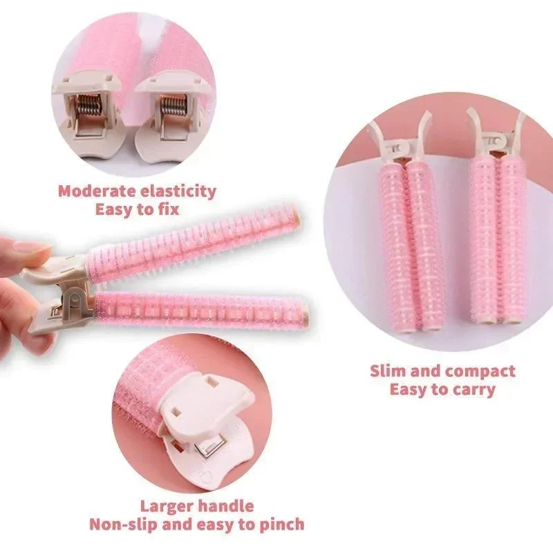 2pcs Hair Rollers Volumizing Curlers, Heatless Styling
