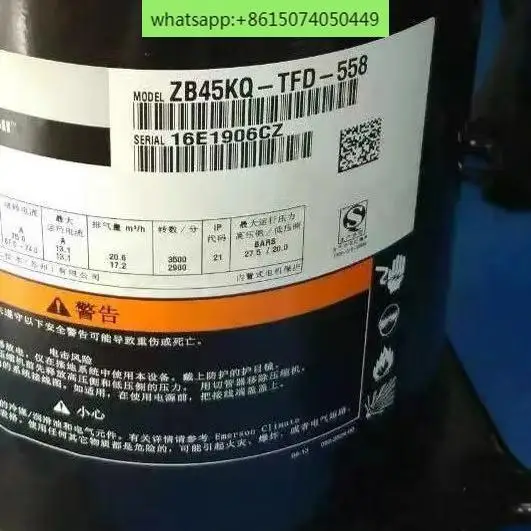 

Zb45kq compressor zb45kq-tfd-558 cold storage compressor zb45kqe-tfd-524
