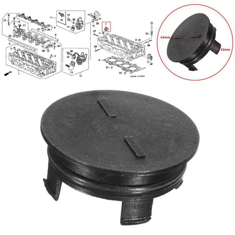 A03E-10PCS 12513-P72-003 For Honda Civic Cylinder Head Rear Cam/Timing Plug With Seal