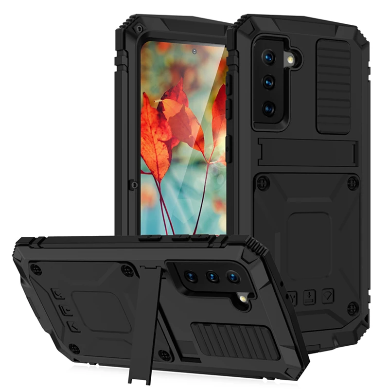 

Hot Metal Aluminum Case For Samsung Galaxy S24 S23 S22 Plus Ultra 5G 4G Rugged Armor Shockproof Cover