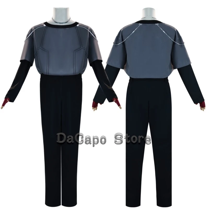 ALIEN STAGE Till Cosplay R6 Outfit Costume Wig Same Style Prop Round 6 Cure Grey Suit Performance Halloween Stage Party Clothes