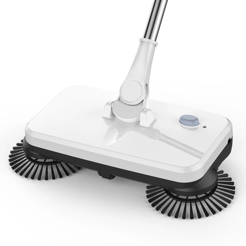 Hand Push Electric Sweeper All-in-One, Household Floor Washing Mop Cleaner & Vacuum Cleaner