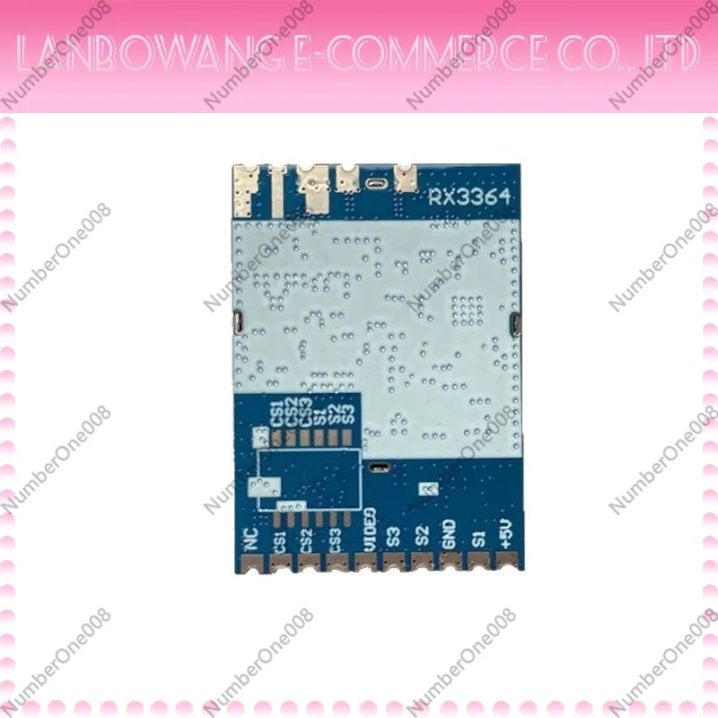 3.3G RX3364 FPV Analog Wireless Audio Video Transmission Receiver Module for Drone FPV Racing Long Range Transmission