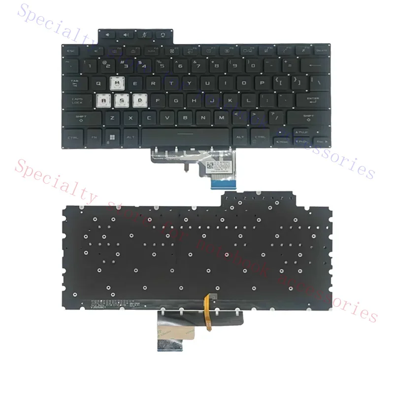 US RU Keyboard For ASUS TUF Dash F15 FX516 FX516P FX516PR FX516PM FX516PE FA516 TUF516 Laptop Backlit