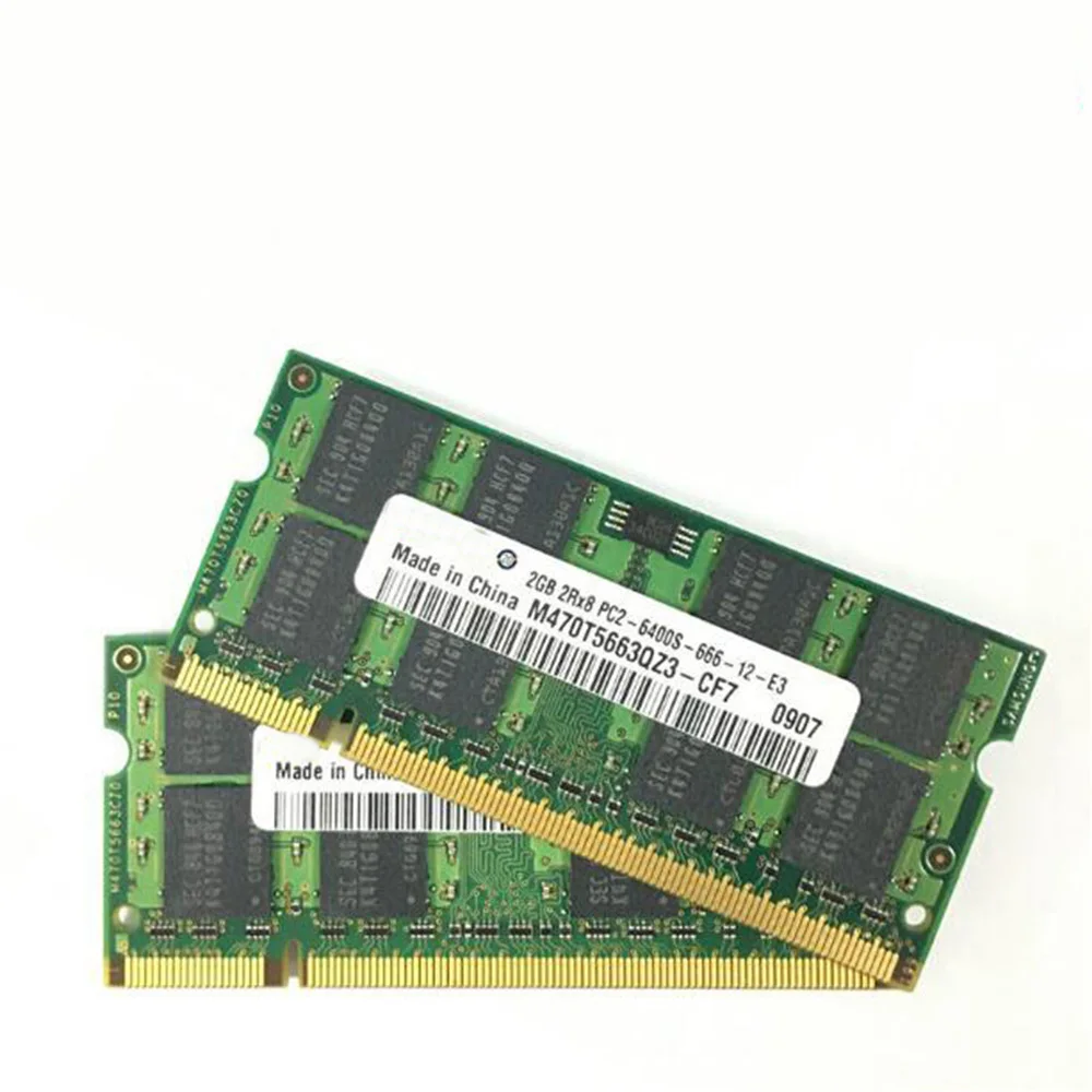 1PC For Samsung 2GB PC2 6400S 2G 1G DDR2 800 667 Generation II Laptop Memory Replacement RAM