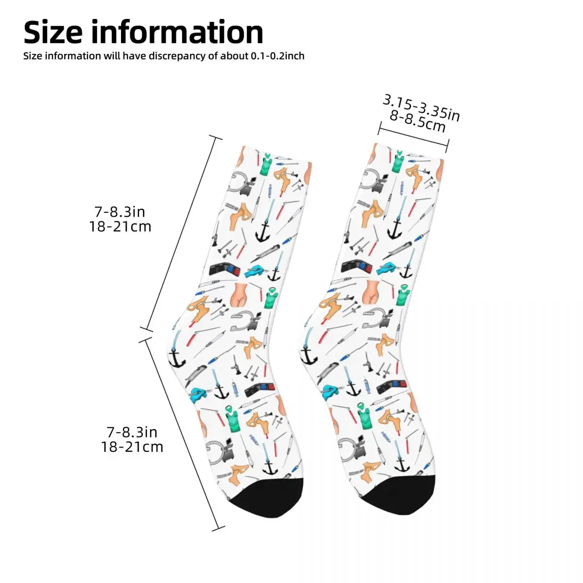 Chaussettes d'arthroscopie de la hanche Harajuku, bas super doux, chaussettes longues toutes saisons, accessoires pour cadeaux unisexes