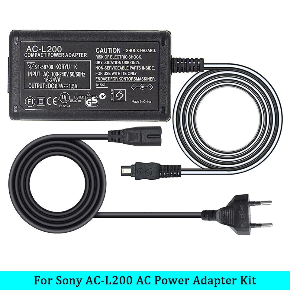 AC-L200 8.4V 1.5A Sony Handycam Şarj Cihazı