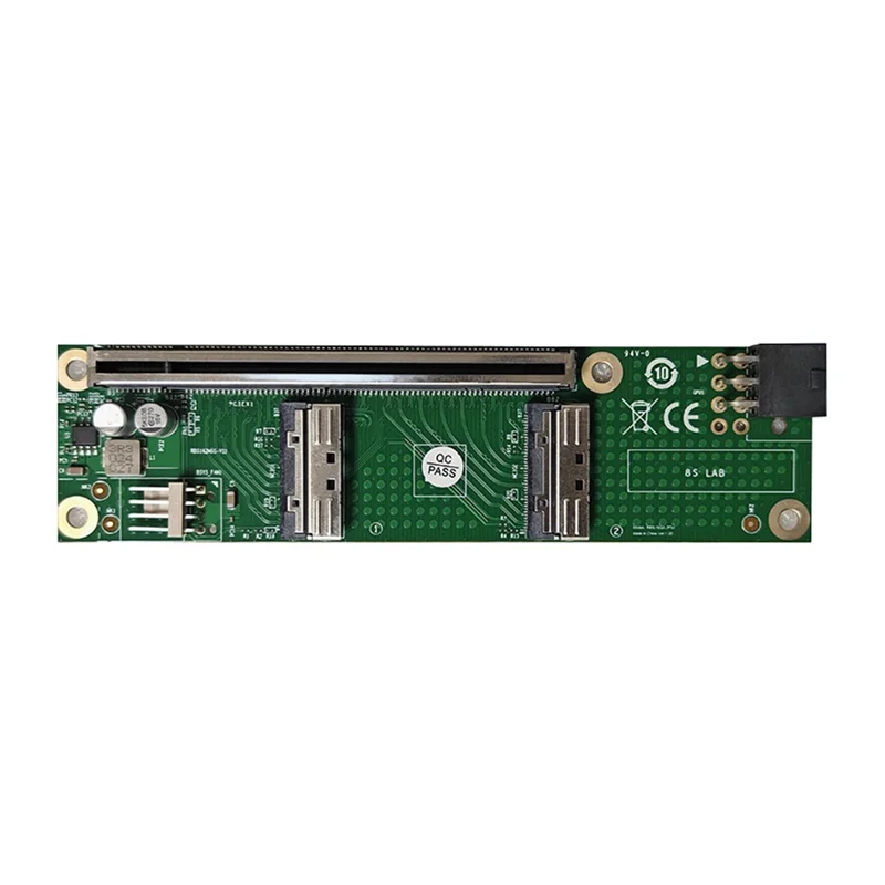 

Внешний адаптер расширения для графического процессора Pcie 5.0 16X к базовой пластине MCIO 6-контактный источник питания для дискретного графического процессора для видеокарты