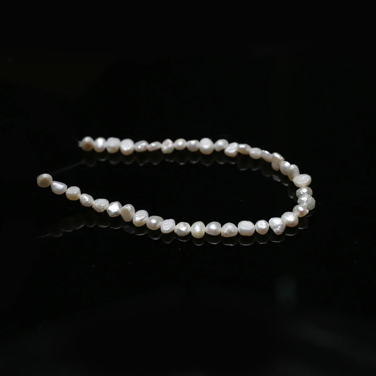 100% لؤلؤ حقيقي للمياه العذبة الطبيعية الأبيض لؤلؤ مستدير فضفاض تباعد الخرز لصنع المجوهرات عقد دي اي واي أقراط سوار #2