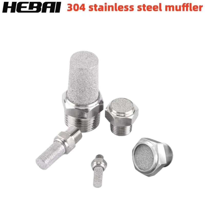 

HEBAI 304 stainless steel pneumatic muffler BSL/BSLM M5 1/8 "1/4" 3/8 "1/2" noise reduction device noise filter external thread