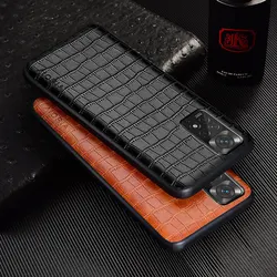 Luxury Crocodile Leather Case For Xiaomi Redmi Note 11 Pro Plus 4G 5G Slim Fit Grid Lattice PU Cover for Redmi Note 11S 11 Case
