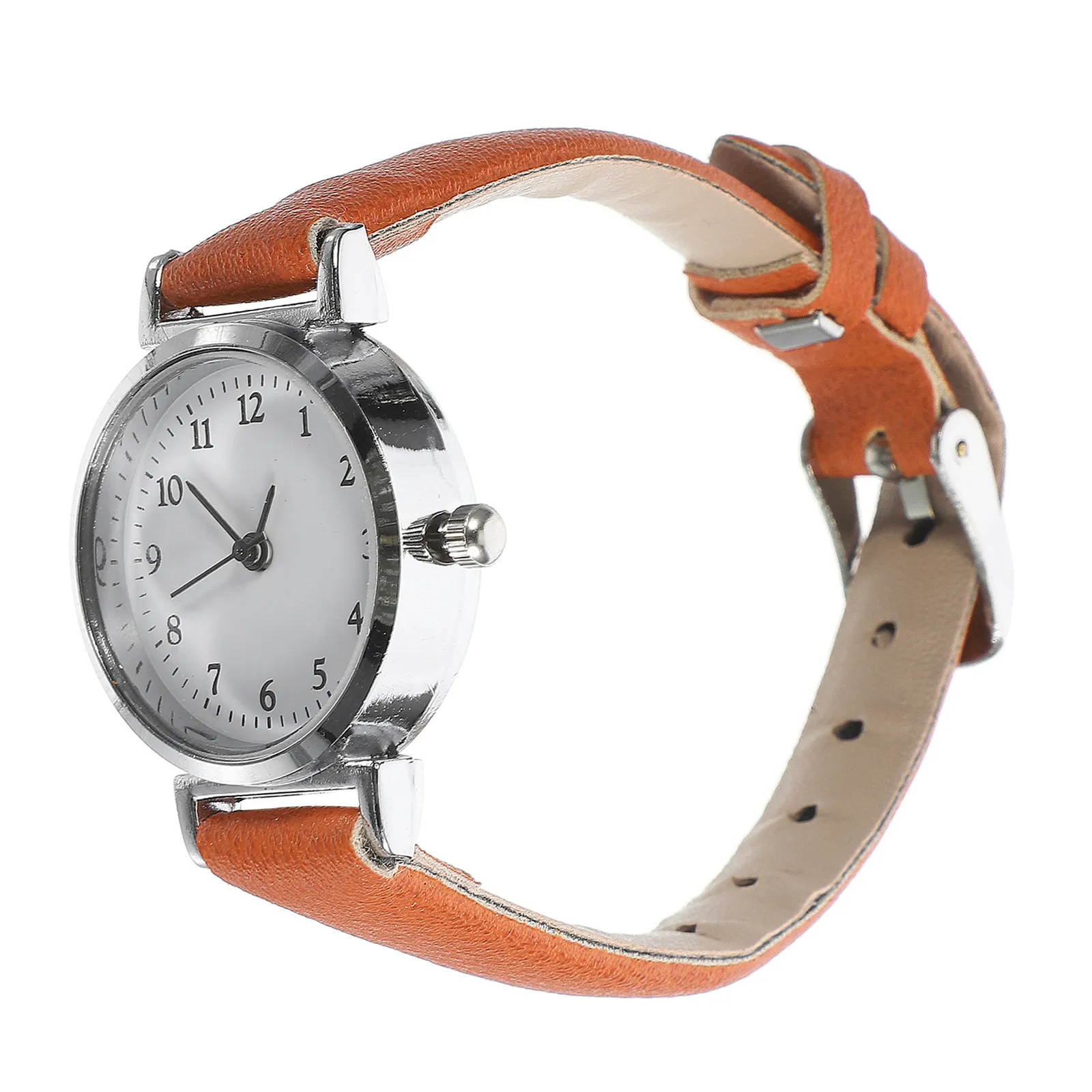 

Коричневые винтажные кварцевые часы для женщин: модный циферблат с римскими цифрами, бесшумный точный механизм, элегантное украшение для запястья, подарок для студентов