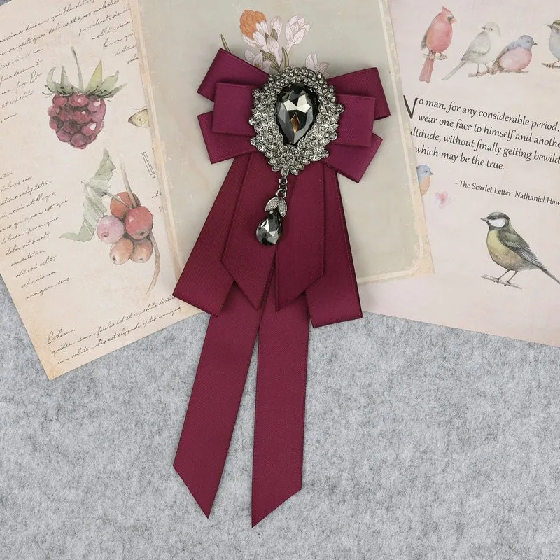 Hand Made Jungen Klassische Bowties Krawatte Band Strass Corsage Bowtie Krawatte Geschenke für Männer Hochzeit Formale Kleid Zubehör – Detail 40