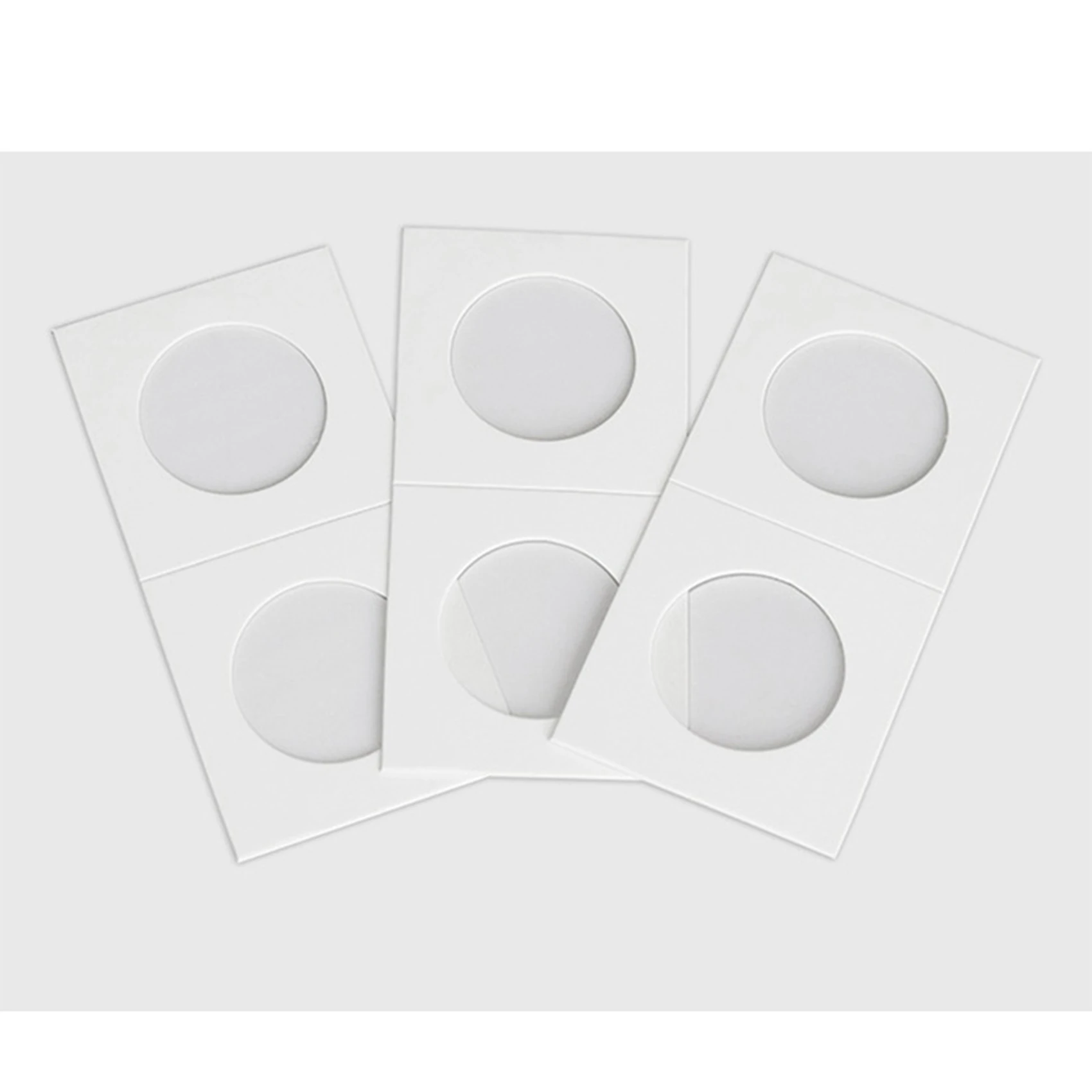 ABKJ-200PCS Square Cardboard Coin Holders Coin Supplies Coin Album Collection Lighthouse Stamp Coin Holder Cover Case Storage