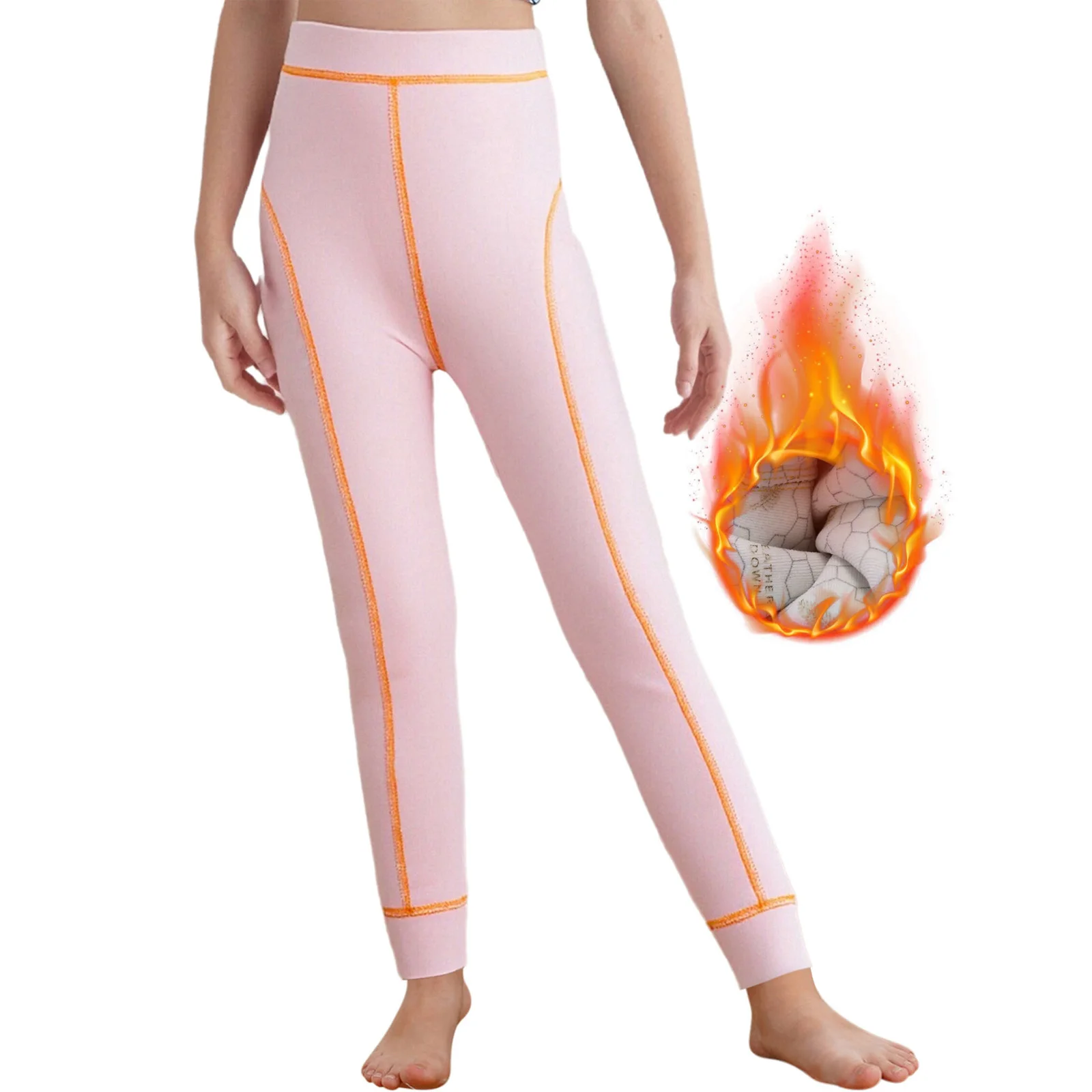 

Kids Girls Boys Sports Yoga Leggings Thermal Underwear Pants Letter Printed Elastic Waistband Tights Workout Running Homewear