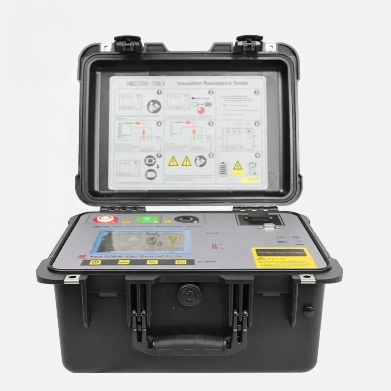 10kv High Voltage Automatic Digital Ohm Meter Megameter Electrical Testing Meter Megohmmeter Insulation Resistance Tester