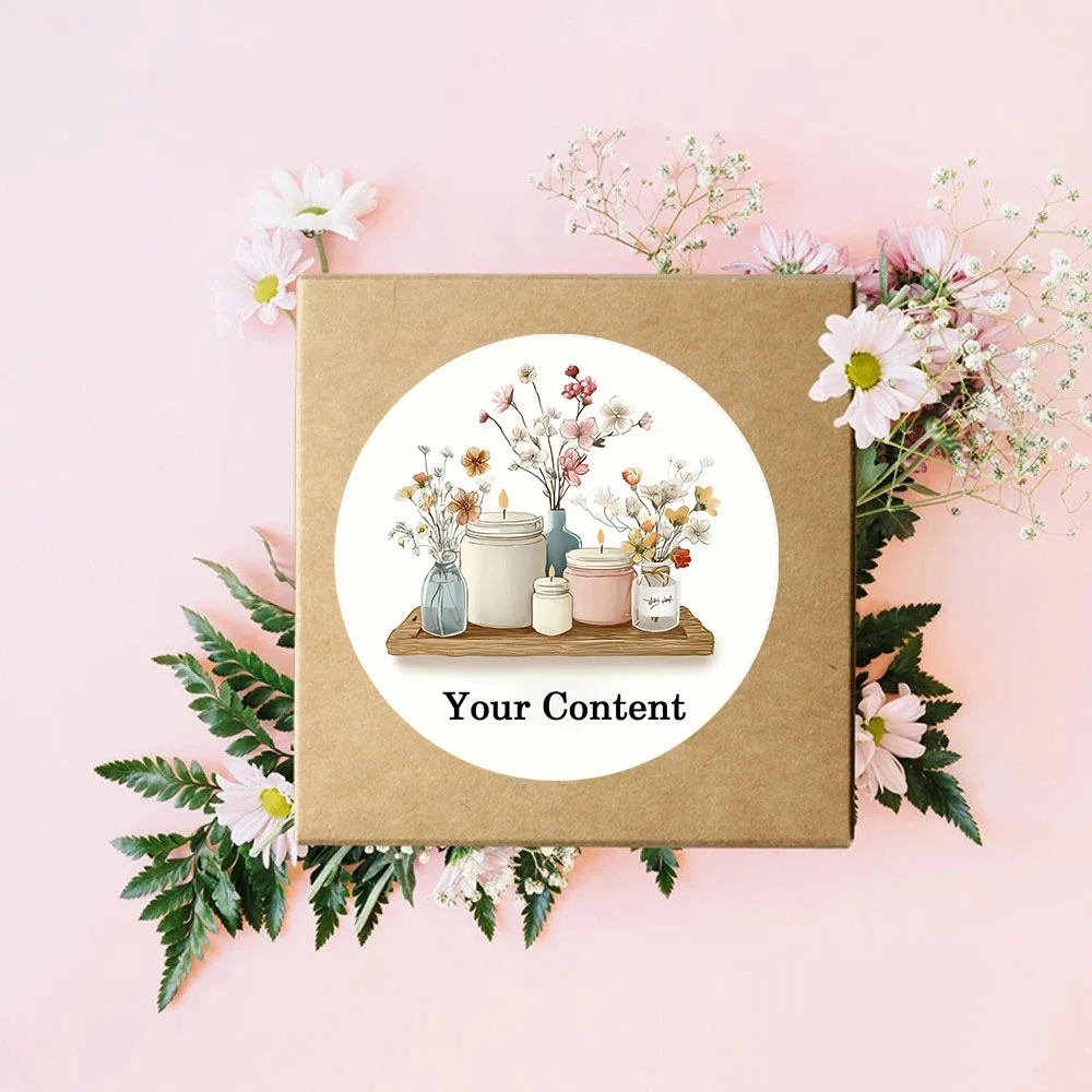 Picture 6: 90PCS Custom Aromatherapy Candle Stickers with Personalized Name Packaging, DIY Material and Gift Box Labels