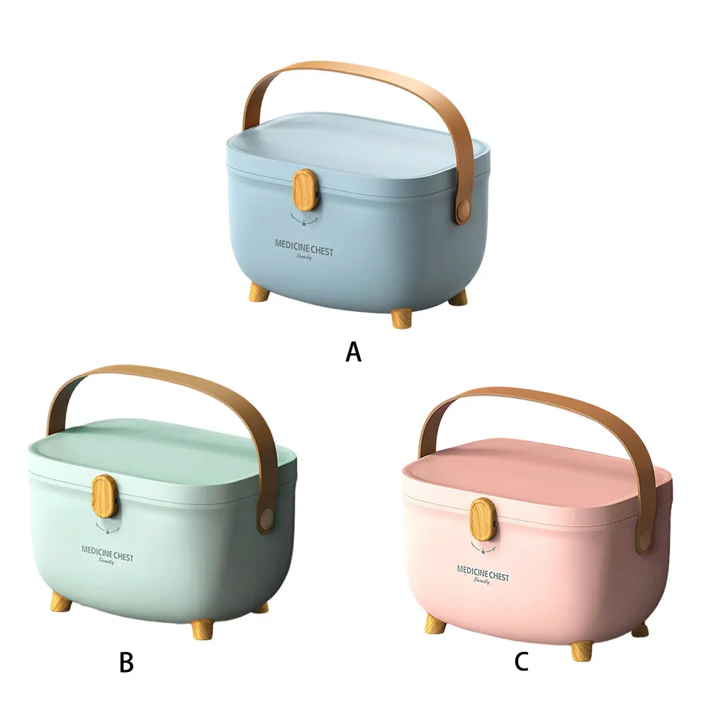 

Plastic Double Layer First Aid Box Convenient And Practical Storage Solution Comfortable Handle