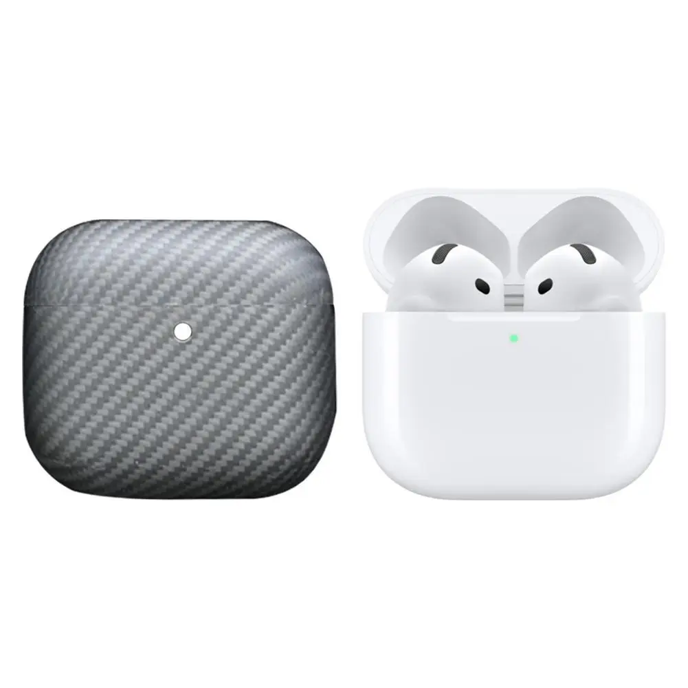 For Apple AirPods 4 Kevlar Fiber Protective Case With Fine Grain 600D Bluetooth 4th Generation Ultra-thin Anti Drop Shell