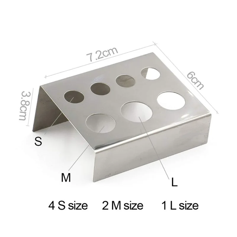 

Tattoo Ink Cup Color Holder Pigment Holder Stainless Steel 7-Hole Pigment Holder Professional Tattoo Tools Accessories