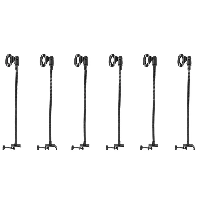 support-de-microphone-flexible-a-col-de-cygne-6x-avec-pince-de-fixation-pour-bureau-pour-studio-de-radiodiffusion-equipement-de-diffusion-en-direct-stations