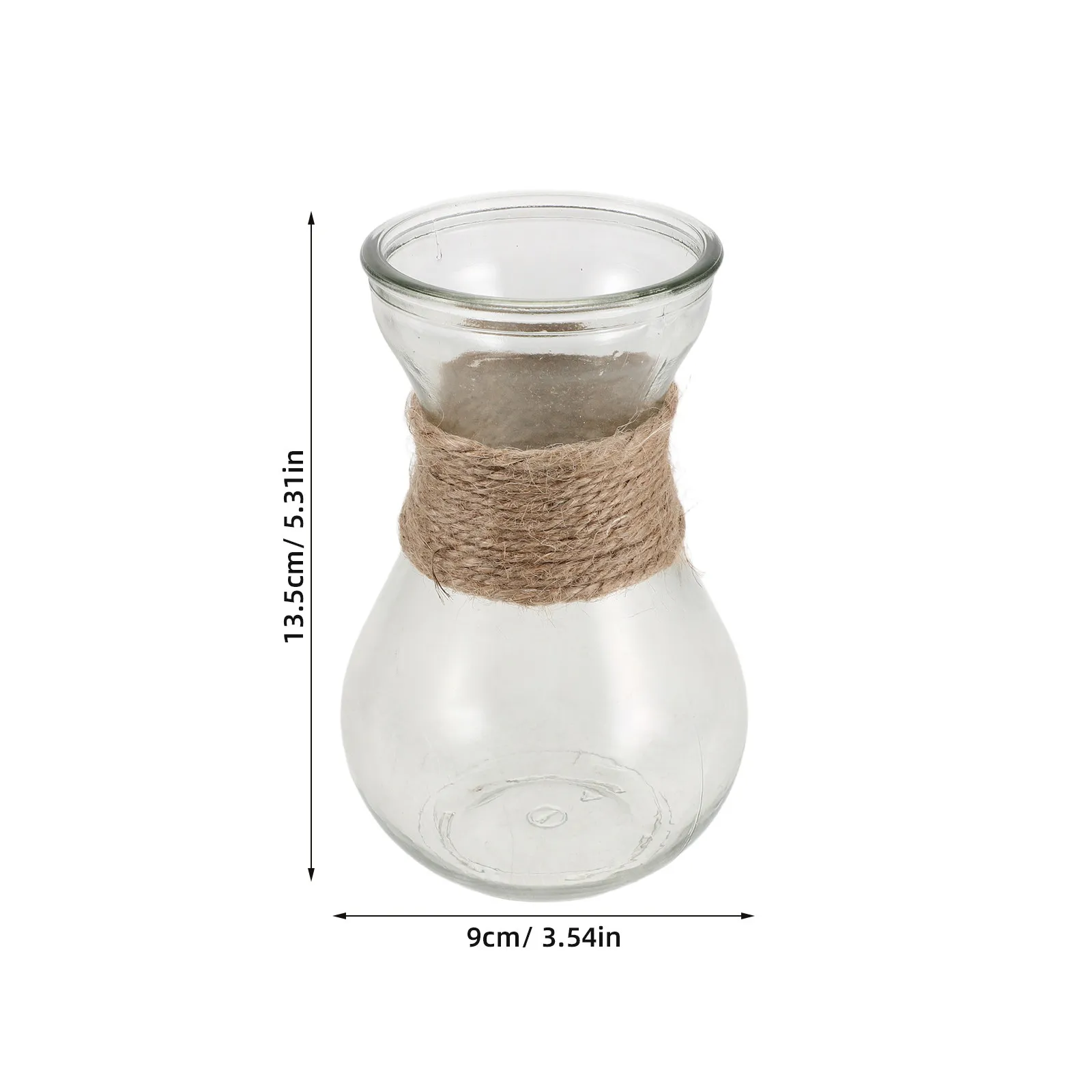 2Pcs Clear Bulb Glass Vases Hyacinth Decorative Hydroponic Plant Vase Table Centerpiece Glass Propagation Vase for Home Office