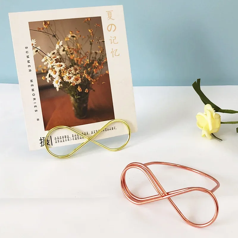 โรแมนติกโลหะตารางผู้ถืองานแต่งงาน Clamps ขาตั้ง Place Card รูปภาพคลิปกระดาษ CLAMP เดสก์ท็อปตกแต่งอุปกรณ์จัดงานแต่งงาน