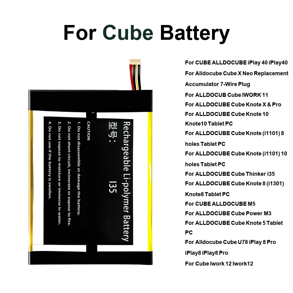 

T1006-3280185 NV-3064148-2S For Cube Iwork Power Thinker U78 x 11 12 Iplay M5 40 Knote I1101 x 5 10 8 Holes I1301 Pro Battery