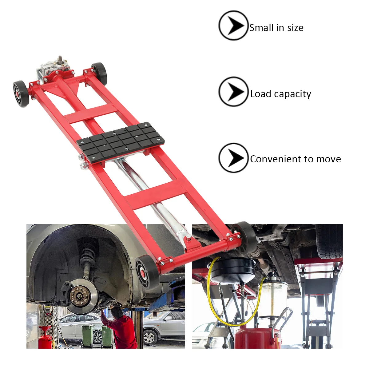 Robuster Scherenwagenheber mit einer Tragfähigkeit von 5510 lbs/2500 kg, Turbinenheber, tragbarer Mini-Wagenheber für Autowerkstätten, Garagenreparaturen und zum Heben von Fahrzeugen, verlängerter