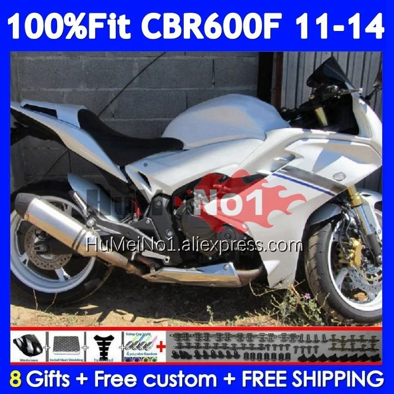 Injection For HONDA CBR600F4i CBR600F 11 12 13 14 Glossy white 36No.12 CBR 600 F 600F CBR600 F4i CC 2011 2012 2013 2014 Fairing