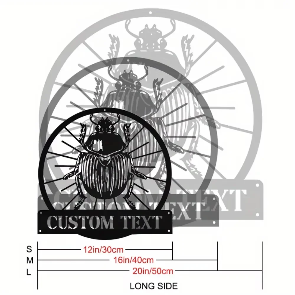 جودة قطعة واحدة - فن جداري فريد من نوعه مصمم خصيصًا على شكل خنفساء الجدارية السوداء. طراز عتيق، مخصص لديكور المنزل، لا يتطلب طاقة
