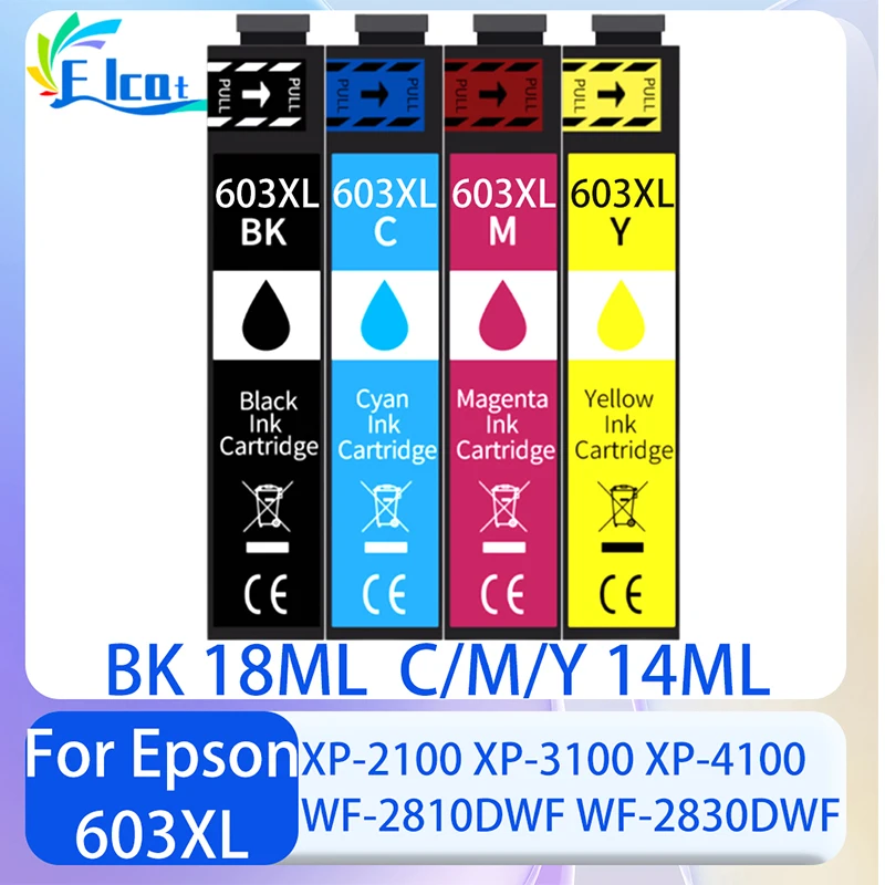 Чернильный картридж 603XL T603 T603XL 603 XL, совместимый с Epson XP-2100 XP-2105 XP-3100 XP-3105 XP-4100 WF-2810DWF 2830DWF 28350DWF